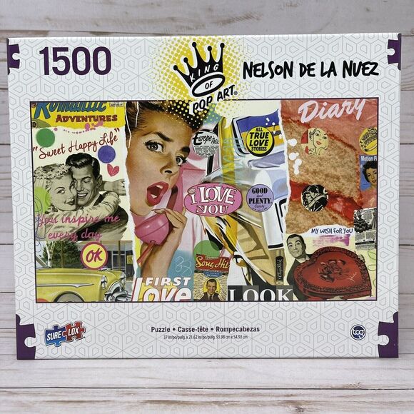 Sweet Happy Life 1500 PC Puzzle by King of Pop Art Nelson De La Nuez NEW - Picture 2 of 9